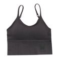 thumbnail image 1 of Qarigey Sujetador deportivo para mujer, lencería, ropa interior de algodón, transpirable, ajustable, para Yoga, Fitness, correa, Bralette Ropa interior gris, 1 of 1