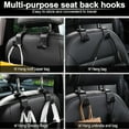 thumbnail image 4 of Car Headrest Hooks, Portable Car Seat Back Hooks, 4 Pack, Suitable for Wallets, Handbags, Grocery Bags, Plaid Black, 4 of 9