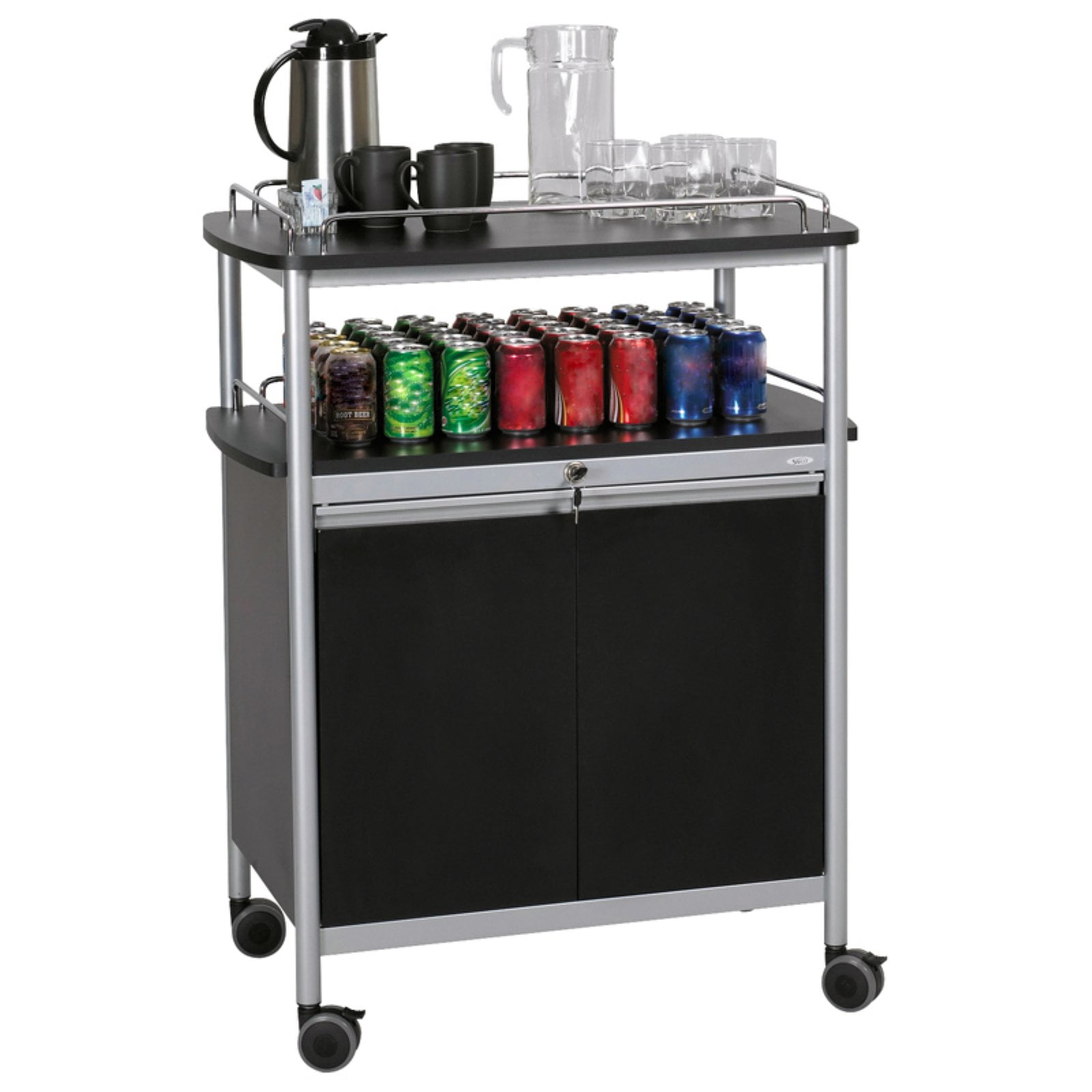 Beverage Serving Cart