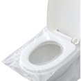 thumbnail image 2 of kaerdiya 100 fundas desechables para asiento de inodoro, paquete individual para viajes y adultos, 2 of 4