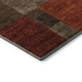 thumbnail image 3 of Addison Rugs Mayfield Premium Machine Washable Transitional Squares Chocolate Rectangle Rug, 8' x 10', 3 of 7