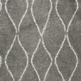 thumbnail image 3 of SAFAVIEH Moroccan Fringe Nina Geometric Plush Area Rug, Grey/Ivory, 8' x 10', 3 of 4