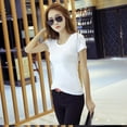 thumbnail image 4 of CENL woman Super soft T shirts Short Sleeve Modal Basic casual Tee Shirt Top, 4 of 7