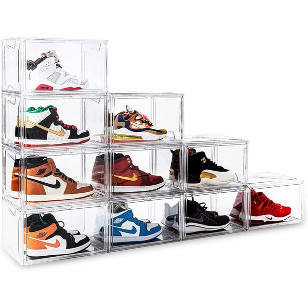 Shoe Shelves for Displaying Your Collection set of 6 Natural Hardwood, Shoe  Display, Sneakerhead Shoe Display Wall, Simple Design 