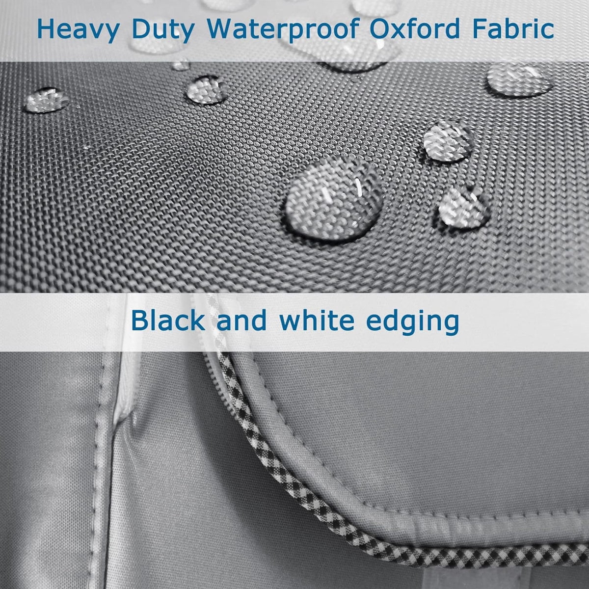 Waterproof & Dustproof Washing Machine Cover, Top & Front Load Washer Dryer Lid Cover, Grey, 27" L x 33" W x 39"H