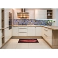 thumbnail image 6 of Ahgly Company Machine Washable Indoor Rectangle Transitional Fire Brick Red Area Rugs, 4' x 6', 6 of 7
