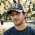 thumbnail image 6 of There's a 99% Chance I Don't Care Dad Hat – Embroidered Distressed Baseball Cap, Funny Sarcastic Adjustable Cap for Men Women, Washed Cotton Unstructured Grey One Size, 6 of 7
