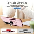 thumbnail image 2 of Nalacover Military Grade Heavy Duty Case for Samsung Galaxy S23, Rugged Rotated Ring Holder Kickstand Bracket Cover with Magnetic Car Mount Soft TPU Shockproof Lens Protective Case,Pink, 2 of 8