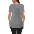 thumbnail image 4 of Viworld Women Summer Tunic Tops Casual Pleated Loose Blouse T-Shirt Plus Size S-5XL, 4 of 7