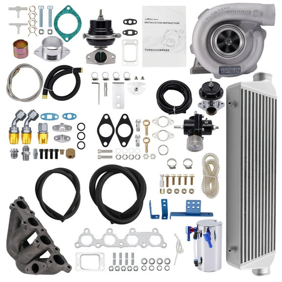 BFO T3 Turbo Kit for Honda Civic D15 D16 D16Z6 D15B6 D16Y8 D15B2   Oil Line Manifold