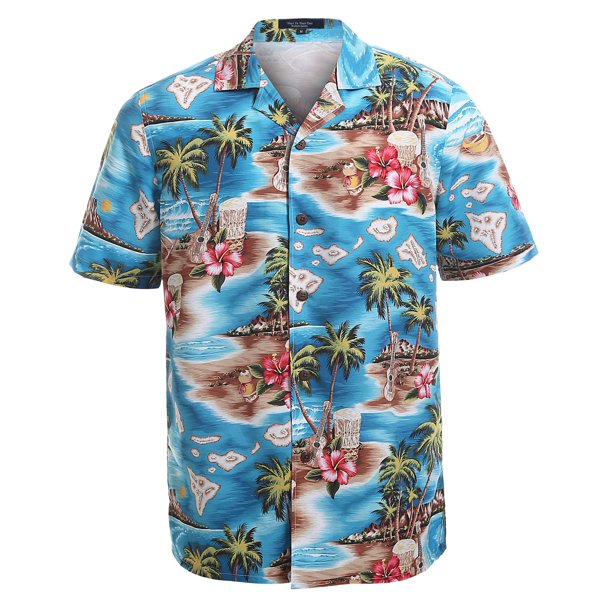 Year In Year Out Mens Hawaiian Shirt Regular Fit Hawaiian Shirts for