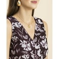 thumbnail image 4 of Moomaya Womens Printed Sleeveless Maxi Dress, V-Neck Party wear, Flared Resort Dress, 4 of 8
