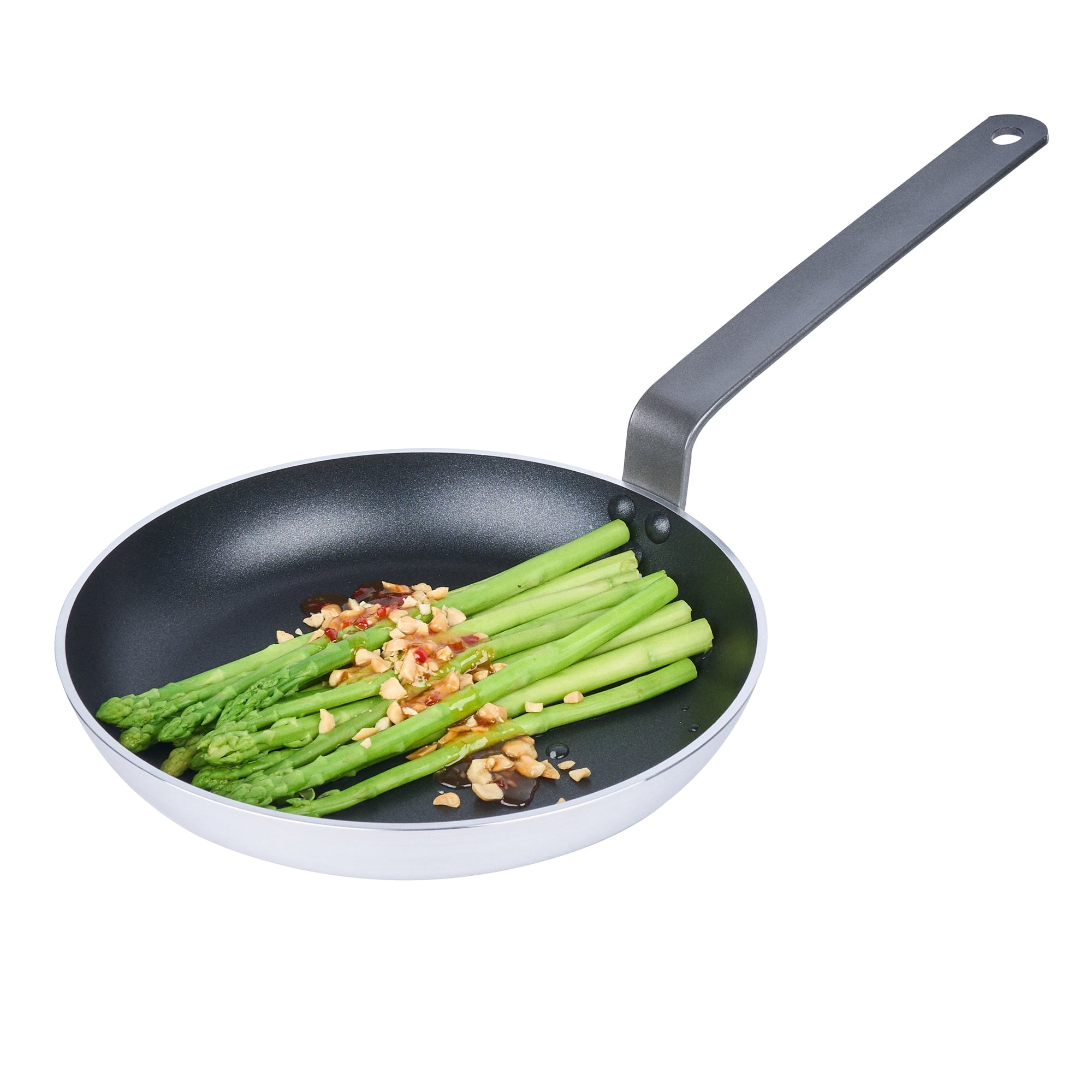 Restaurantware-Met Lux 10 Inch Frying Pan, 1 Induction-Ready Cooking Pan - No-Stick, Compatible With All Cooktops, Aluminum Skillet, Oven-Ready, Ergonomic Handle