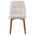 thumbnail image 3 of Bouclair Oatmeal Upholstered Fabric Dining Chair, 3 of 5