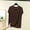#0161-Coffee, variant on Womens Cap Sleeve Crew Neck T-Shirt Side Split Loose Fit Casual Silky Loungewear Top