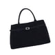 thumbnail image 5 of Bolso de mano de gamuza para mujer, bolso estilo hobo, bolso de mano de moda con asa superior para viajes al aire libre Negro, 5 of 9