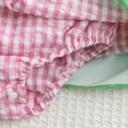 thumbnail image 5 of Hihipz Girl's Romper Sleeveless Plaid Watermelon Embroider Bodysuit Kids Girls Suspender Casual Dresses,Sizes 0-18M, 5 of 6