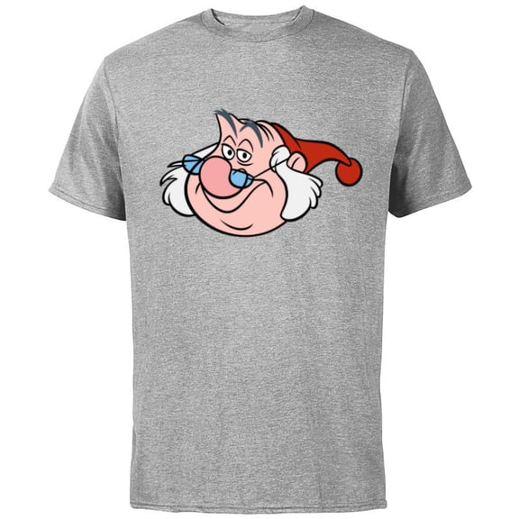 Disney Peter Pan Mr. Smee Pirate Big Face Costume - Short Sleeve Cotton T-Shirt for Adults - Customized-Athletic Heather