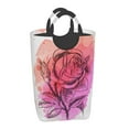 thumbnail image 2 of XMXY Rose Flower Plant Rectangular Laundry Basket Organizer , Collapsible Folding Tall Clothes Hampers for Laundry with Handles, 2 of 6