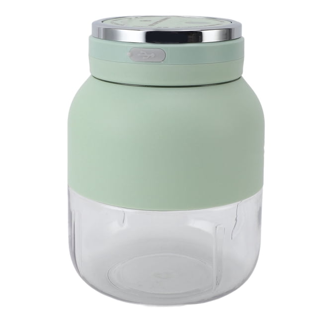 Portable Electric Juicer Blender, Mini USB Rechargeable Blender Cup with 1500mAh Battery and 2 Lids for Outdoor Sports Shakes Smoothies Travel Gym