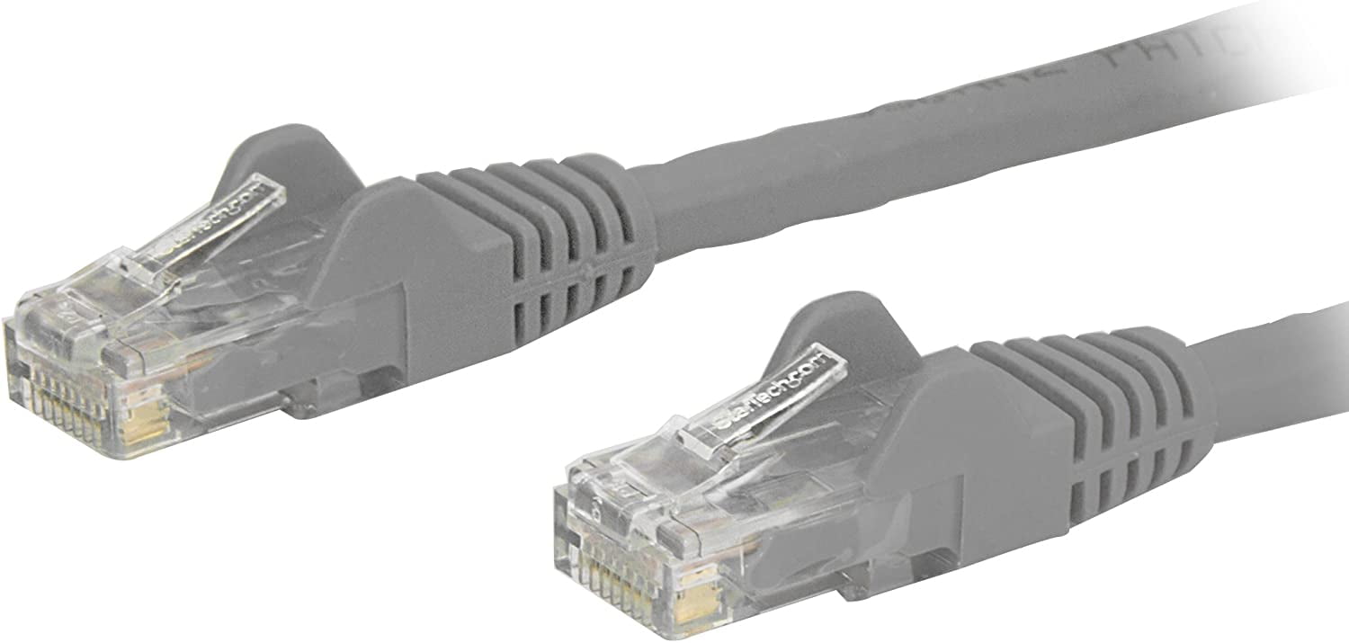 StarTech Cat6 Patch Cable 6 in Gray Cable Snagless RJ45