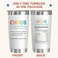 thumbnail image 2 of Gifts for Women - Gifts for Boss Lady - Chaos Coordinator Gifts - Thank You Gifts for Coworker, Manager, Teacher - Birthday Gifts for Women Boss Day Gifts - 20 Oz Stainless Steel Tumbler, 2 of 6