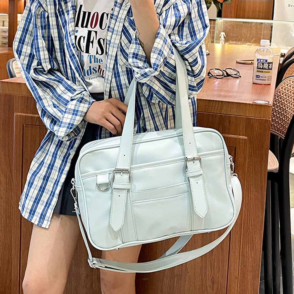 Becaristey Sac à Bandoulière en Cuir Premium pour Étudiants École