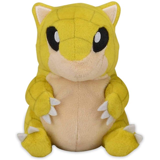 Pokemon Center: Sitting Cuties: Sandshrew Plush # 27 - Generation 1 - 6 In