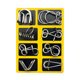 thumbnail image 4 of 8 Pcs Metal Wire Puzzle Toy Brain Teaser Game Mind Test Ring Kids Gift, 4 of 9