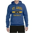 thumbnail image 2 of Wild Bobby City of St. Louis Hockey Fantasy Fan Sports Unisex Hoodie Sweatshirt, Vintage Heather Blue, Medium, 2 of 5