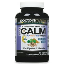 Stay Calm-PM Sleep All Natural Night-Time Anxiety Relief, Stress Support by Doctors Nutra Nutraceuticals - with Ashwagandha, Melatonin and More - Supporting a Peaceful Night - 30 Servings