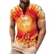 thumbnail image 2 of Tops para hombre, blusas y camisas de cuello redondo y manga corta para hombre, blusas casuales de cuello redondo y manga corta con botones estampados para hombre, blusas para hombre, 2 of 5