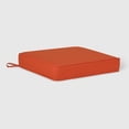 thumbnail image 6 of WestinTrends Solace Outdoor Patio Furniture Seat Chair Square Cushions with Piping. Set of 2, 20" x 19", Orange, 6 of 8