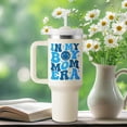 thumbnail image 2 of Boy Mom Gifts for New Mom - First Mothers Day Gifts for New Moms, Boy Mama, Pregnant Mother, Expecting Mommy, First Time Moms To Be, Mommy To Be - 40oz Travel Cup Insulated Tumbler with Lid & Straw, 2 of 3