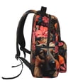 thumbnail image 3 of Gaeub Colorful Flower German Shepherd Ergonomic Lightweight Laptop Backpack - Multiple Pockets for School, Work, Travel, Outdoor Activities -One Size, 3 of 5
