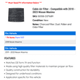 thumbnail image 2 of Cabin Air Filter - Compatible with 2018 - 2023 Nissan Maxima 2019 2020 2021 2022, 2 of 2