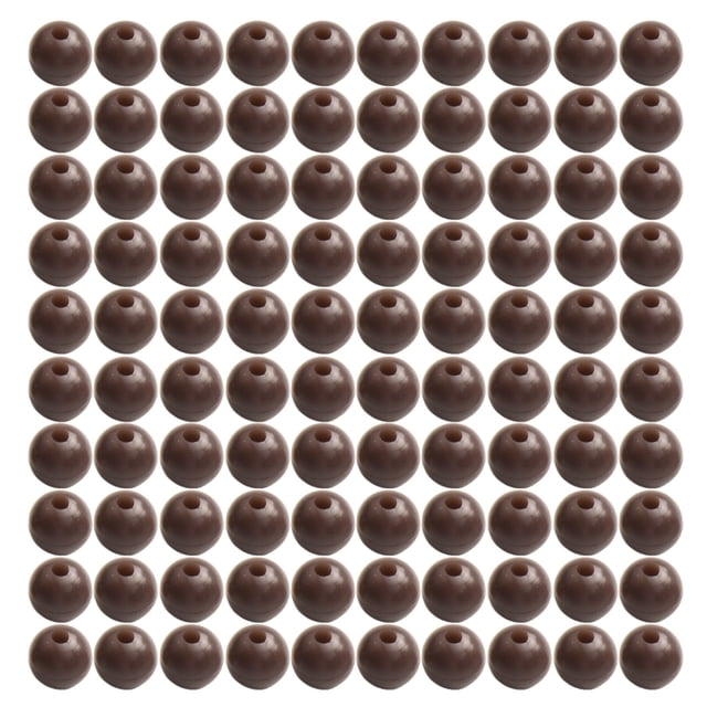 50pcs 6/8mm Blocking Beads Rubber Soft Anti-collision Beans Round Fishing Set Space Beans Line Set Floating Shock Rig Bead