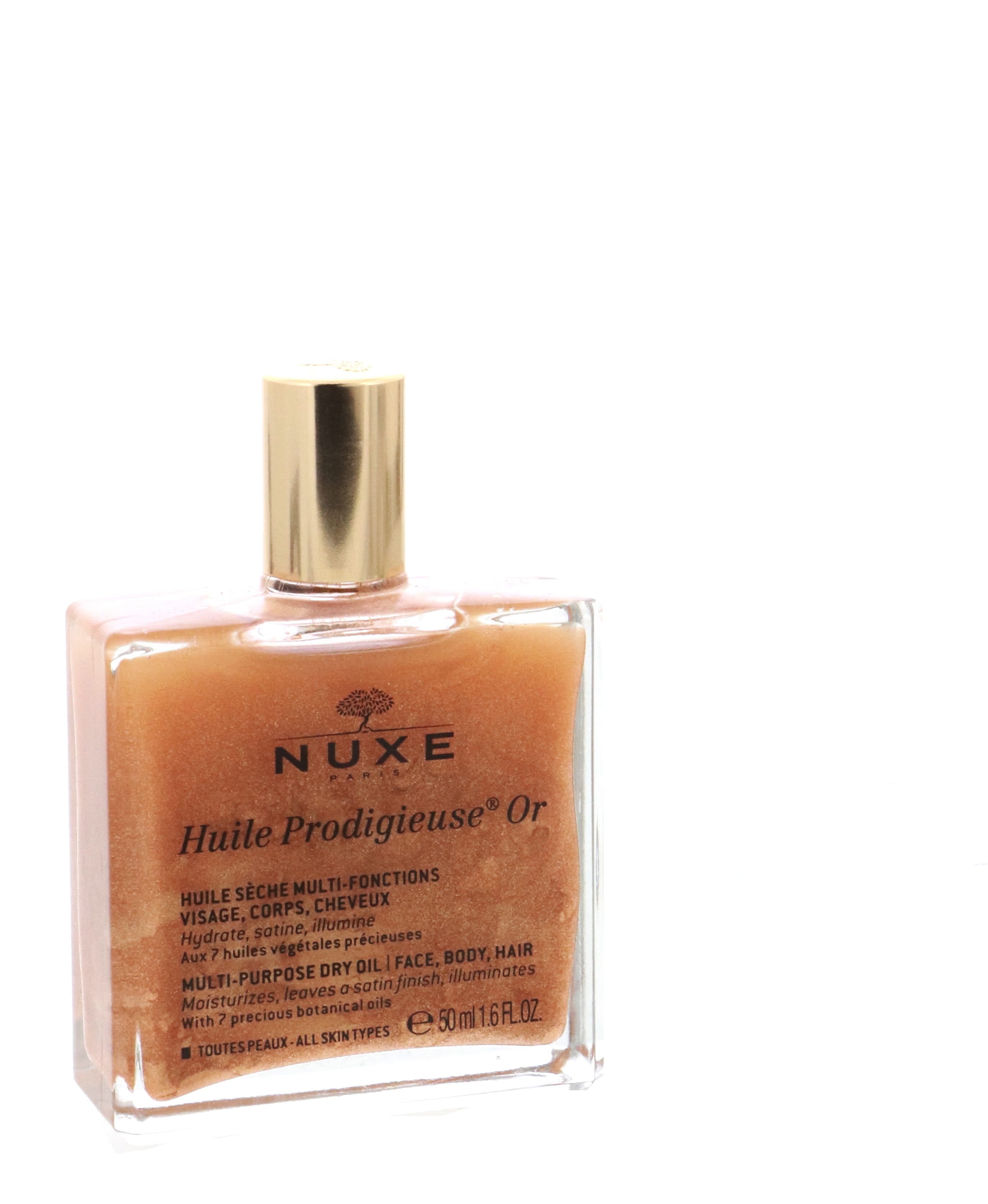 Nuxe Huile Prodigieuse Or Multi-Purpose Dry Oil for Face, Body and Hair, 1.6 oz