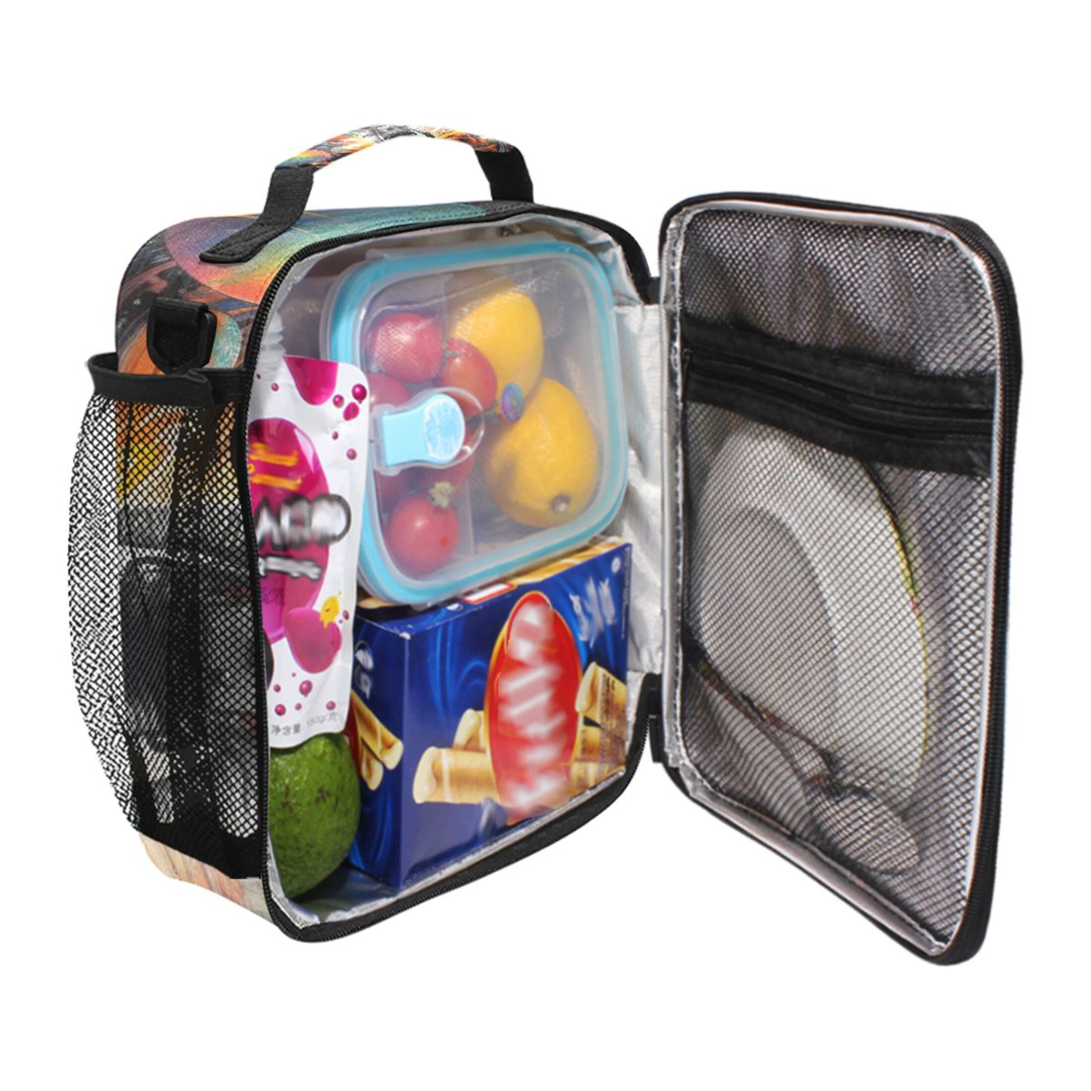 ALAZA Astronaut Space Lunch Box Insulated Lunch Bag Reusable Thermal Cooler Tote School Picnic