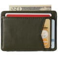 thumbnail image 3 of Alpine Swiss Men RFID Safe Minimalist Front Pocket Wallet Leather Thin Card Case, 3 of 7