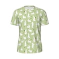 thumbnail image 5 of Wukai Rabbit And Carrot (2) Print Men's Short-Sleeved Mesh T-Shirt,Quick-Dry Short Sleeve Workout T-Shirt-, 5 of 8