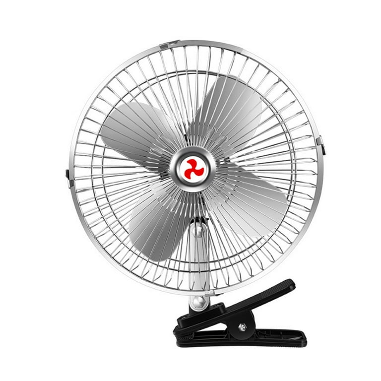 Dvkptbk Car Fan,12V/24V Rotatable Powerful Quiet Ventilation Electric with  Strong Wind Silent with Adjust-able &Cigare-tte Lighter Plug,Aluminum Alloy  Fan Blade Lightning Deals of Today on Clearance