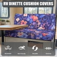 thumbnail image 4 of Kuiaobaty Floral Leaf Purple Pattern Washable RV Dinette Cushions Covers for RV Camper Furniture Protector with Car Bench 1 Backrest Covers & 1 Bench Covers Home & Kitchen, 4 of 7