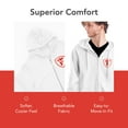 thumbnail image 7 of Firestone Apparel Zip Up Hoodie - Zippered Hooded Sweatshirt with Logo Shield Print – Unisex for Men or Women in Loose Classic Fit – Adult Sizes, 7 of 7