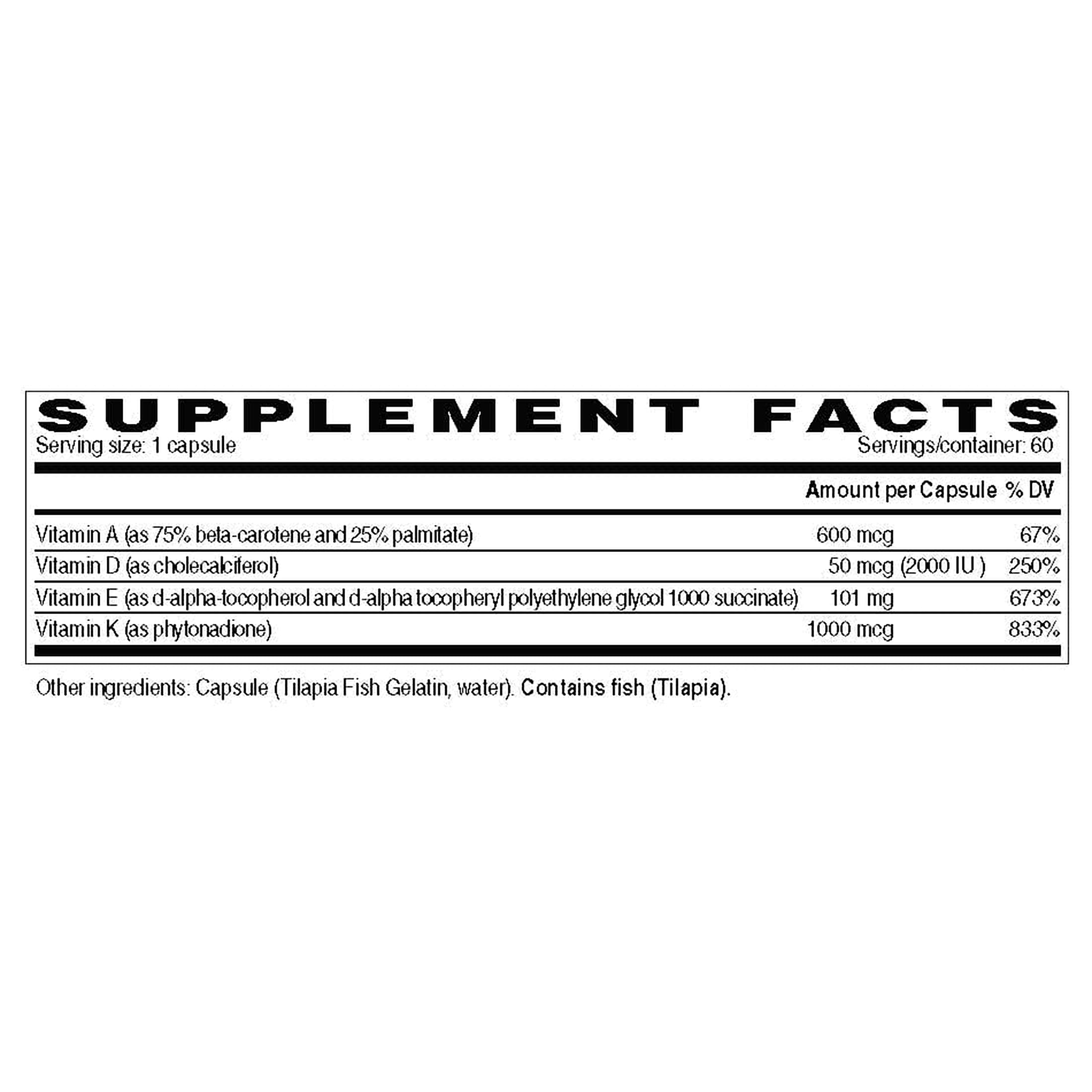 DEKAs Essential Multivitamin Supplement Capsules, 60 Count