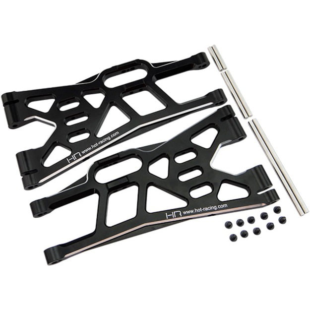 Hot Racing Xmx55X01 Aluminum Front Lower Arm Set Black for Traxxas X-Maxx
