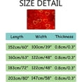 thumbnail image 3 of GZHJMY Soft Rug Large Area Rugs, Red Gold Hearts Valentine’s Day Comfortable Indoor Carpet, Baby Play Mat for Living Room Bedroom Nursery Decor Floor Mat 63x48inch Carpet Runner, 3 of 6