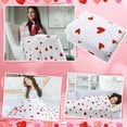 thumbnail image 6 of 50 x 60 Inches Valentine’s Day Hearts Throw Blanket Sherpa Fleece Love Heart Soft Heart Collection Gift Warm Valentines Plush Blanket for Living Room Sofa Bed, 6 of 6