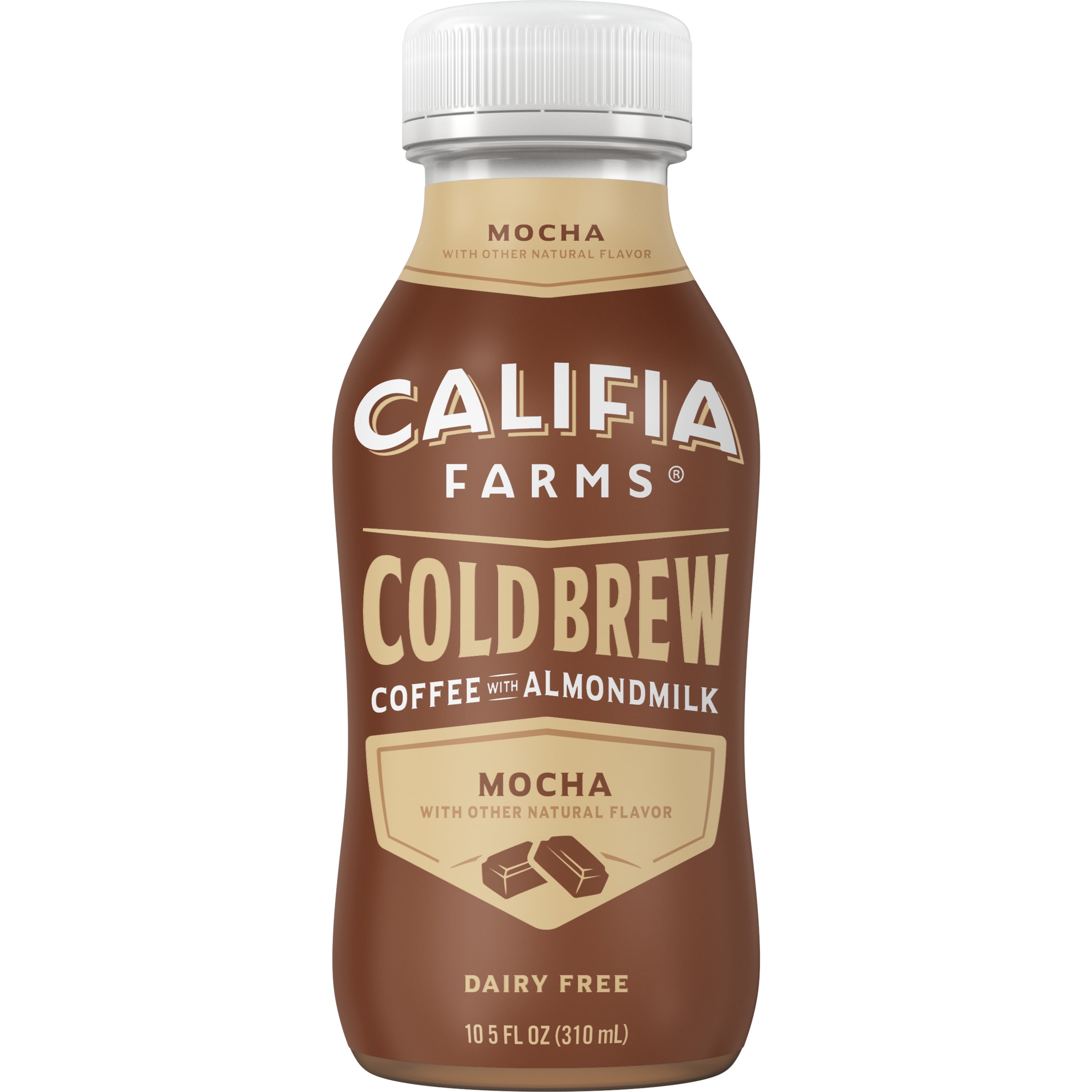 Califia Farms Mocha Cold Brew Coffee with Almond Milk 10.5 Fluid Ounces