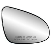 80281 - Fit System Passenger Side Non-heated Mirror Glass w/ backing plate, Toyota Camry 12-17, Corolla, Yaris 14-18, 4 5/ 8" x 6 7/ 8" x 7 15/ 16", Circular mount
